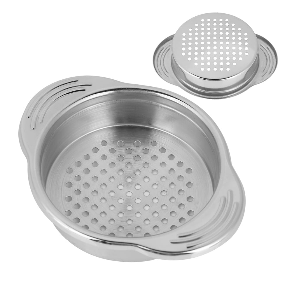 Delaman Stainless Steel Canned Food Drainer Strainer Tuna Can Oil Press