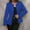 #067-Blue, variant on Ounisa Women's Lightweight Summer Cardigan Cropped Long Sleeve Shrug Thin Open Front Sheer Bolero for Dresses