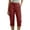 Wine, variant on Women's Cargo Capri Pant with 6 Pockets Lightweight Quick Dry Travel Hiking Summer Pants for Women Casual