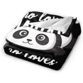 thumbnail image 4 of Panda Blanket Cute Panda Plush Throw Blanket Super Soft Cozy Warm Fleece Just A Girl Who Loves Panda Bedding Blanket Gifts for Kids Girls Boys Women 60"X80", 4 of 6