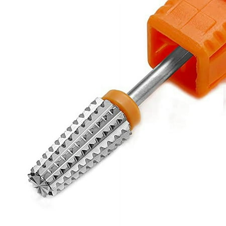 

ERUIKA 5 in 1 Nail Drill Bits Carbide Rotary Bit 3/32 Shank Nail Cutter Left and Right Handed Use Milling Cutter Gel Remover Tools (2XC)