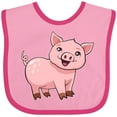 thumbnail image 3 of Inktastic Cute Pig Boys or Girls Baby Bib, 3 of 4