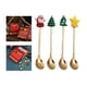thumbnail image 5 of agitadora de café reutilizable de 4 piezas, de postre de sopa, decoración de Navidad decoraciones de mesa de Navidad, para postre, uso Macarena cuchara para postres, 5 of 8