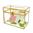 thumbnail image 1 of Caja de tarjetas YIMORENCE V, caja de sobres de cristal dorado para bodas, 1 of 9