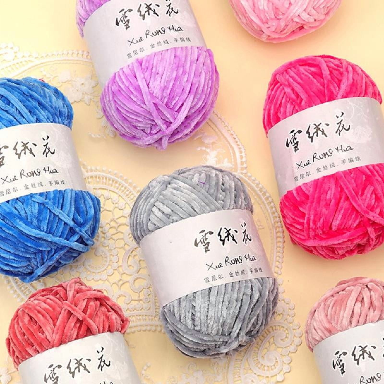 6Rolls of Crochet Yarn for Blanket Knitting Crocheting Knitting Yarn