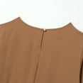thumbnail image 6 of IBTOM CASTLE Abaya Dress for Women Muslim Long Sleeve Ramadan Islamic Shirt with Pants 2PCS Dubai Prayer Casual Clothes 3XL Khaki, 6 of 8