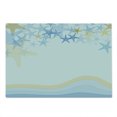 thumbnail image 2 of Starfish Cutting Board, Wavy Stripes in the Ocean Inspired Design Starfishes Sky Aquatic Sea Life Theme, Decorative Tempered Glass Cutting and Serving Board, Large Size, Multicolor, by Ambesonne, 2 of 5