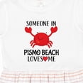 thumbnail image 4 of Inktastic Someone in Pismo Beach Loves Me Girls Toddler Dress, 4 of 5