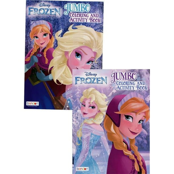 Disney Frozen Jumbo Coloring and Activity Book - 80 Pages - Walmart.com ...