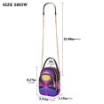 thumbnail image 2 of FORMRS Crossbody Bag for Women Quilted Travel Shoulder Cell Phone Purse with Chain Strap Handbag, Purple Neon Road, 2 of 7