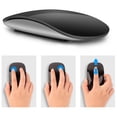 thumbnail image 2 of 2X Ratón Mágico Inalámbrico Bluetooth Ratón de Ordenador Recargable Silencioso Ratones ErgonóMicos Delgados de PC para (Blanco), 2 of 5