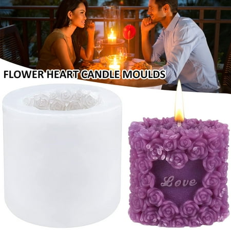 

Atopoler Rose Flower Silicone Soap Molds Candle Molds Clay Mould Cake Decorating Silicone Jello Sugar Chocolate Fondant Molds