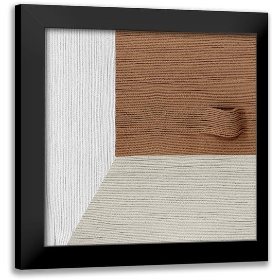 Wang, Melissa 12x12 Black Modern Framed Museum Art Print Titled - Knitting Pattern IV