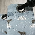 thumbnail image 3 of Ambesonne Constellation Grommet Curtain, Polar Bear Stars, 50" x 72", Pale Blue Black Bluegrey, 3 of 6