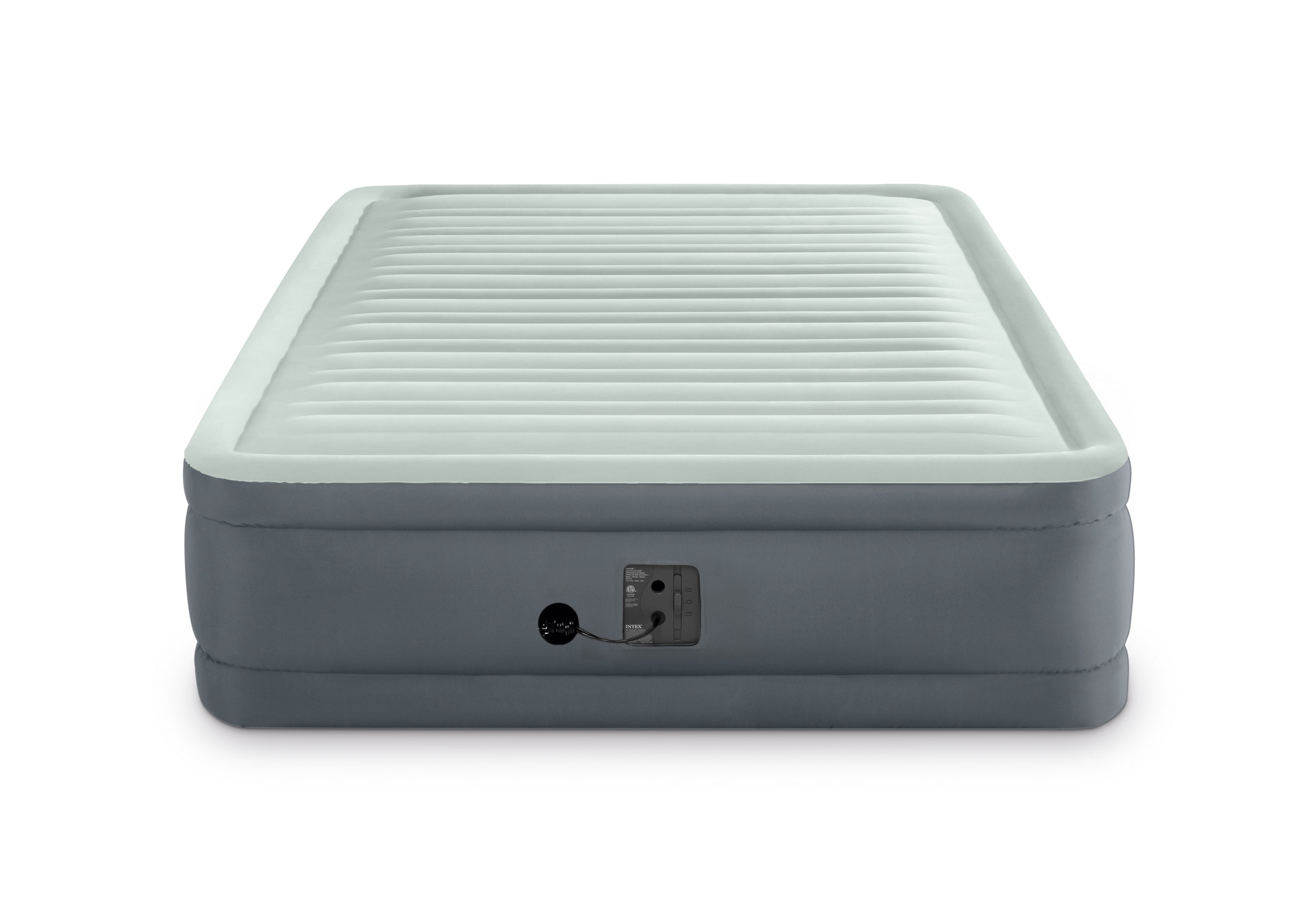 Intex 18in Queen PremAire I Elevated Inflatable Air Mattress with Fiber Technology and Internal Pump