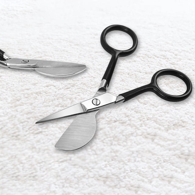Duckbill Applique Scissors Thread Lace Fabric Trimming Scissors Hand Tool Black