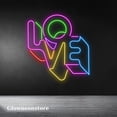 thumbnail image 2 of Glowneon Love Graffiti Neon Sign, Love Graffiti Led Light, Handmade Love Rainbow Led Light, 2 of 4