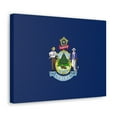 thumbnail image 3 of Maine State Flag Canvas Vibrant Wall Art Unframed Home Decor, 3 of 13