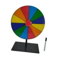 thumbnail image 4 of Juego de mesa giratoria con premios de sobremesa con bolígrafo borrable y base estable. 12 cuadrícula, 4 of 9