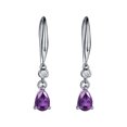 thumbnail image 2 of CILENON Earrings Fashion Diamond Gem Drop Earrings Birthday Party Fashion Earrings Jewelry Gifts (Purple,One Size), 2 of 6