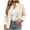White, variant on vdgthytj Blazer for Women Long Sleeve Open Front Button Lightweight Lapel Collar Fall Business Casual Work Jackets(XX-Small,White)