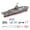 Navy Gray, variant on Remote Control Warship RC Military Battleship, 2.4GHz z RC Armed Cruiser Boat Model Dual Motor Electric Watercraft for Lakes and Rivers(3 Battery)