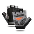 thumbnail image 2 of Guantes de medio dedo antideslizantes, transpirables, para ciclismo, gimnasio, culturismo, Crossfit, 2 of 4