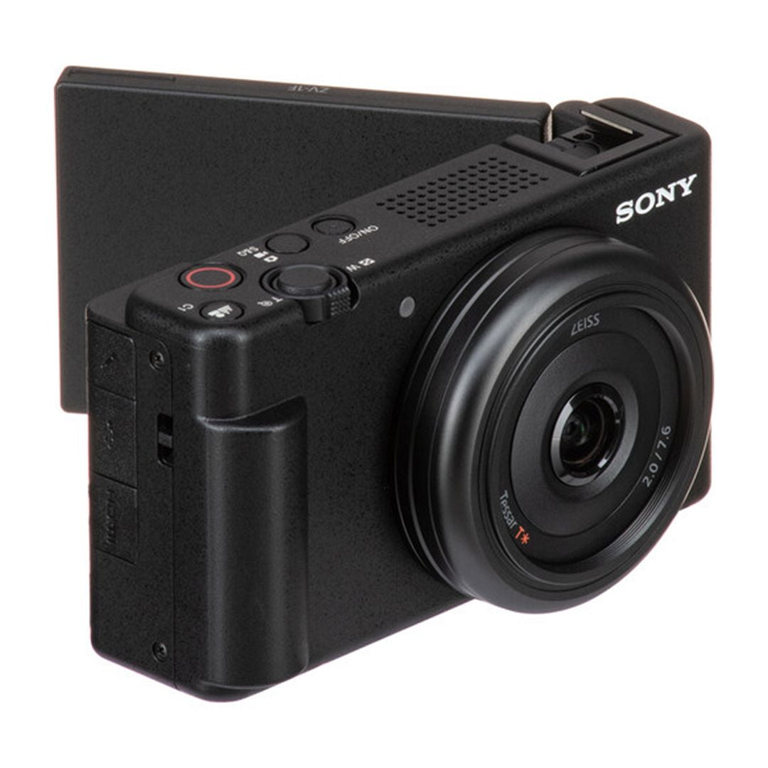 Sony ZV-1F Camera (Black) Vlogging with 64GB Memory Card + Tripod + SV Premium Accessory Bundle (International Version)
