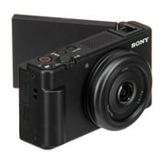 Sony ZV-1F Camera (Black) Vlogging with 128GB Memory Card + Tripod + SV Premium Accessory Bundle (International Version)