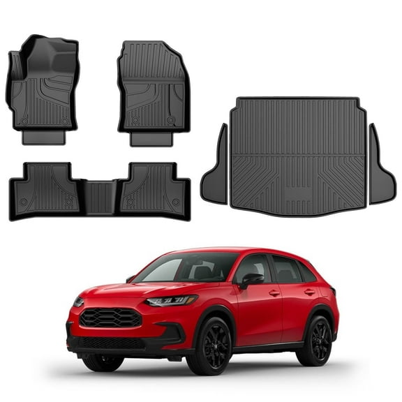DIKSOAKR Original Floor Mats & Cargo Liner for 2023-2025 Honda HRV - Custom Fit Floor Liners and Trunk Mat for Hyundai Tucson