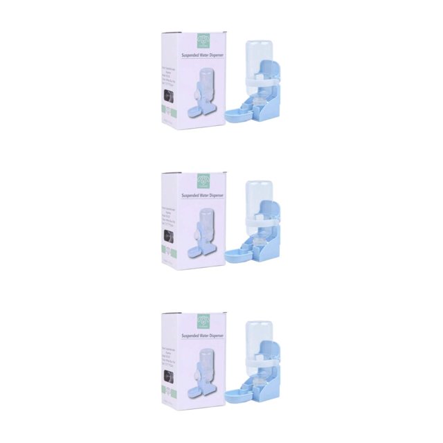 Wweixi Cat Dog Cage Hanging Water Dispenser Convenient Durable For Hydration Stylish blue 3Set