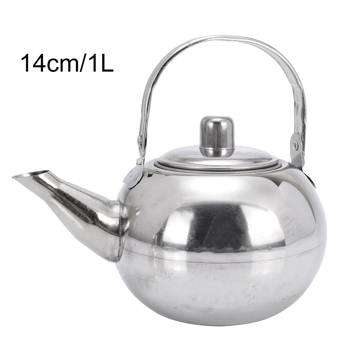 Gerich 1 L Stainless Steel Teapot with Strainer Kettle for Coffee Tea 1 Pcs