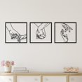 thumbnail image 3 of Póster de dibujo de Arte de Línea minimalista, decoración de pared con línea de manos, arte de pared minimalista creativo moderno, póster abstracto, 3 of 5