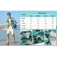 thumbnail image 5 of Aiyino Men's Hawaiian Shirt Short Sleeves Printed Button Down Summer Beach Dress Shirts, 5 of 7