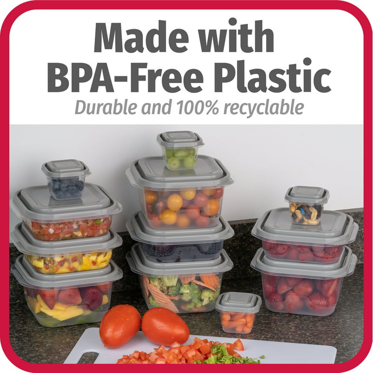 12 pack pcs bpa-free plastic containers