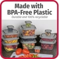 thumbnail image 3 of GoodCook EveryWare Set of 12 BPA-Free Food Storage Containers with Lids, 24 Pieces Total, Clear/Grey, 3 of 11