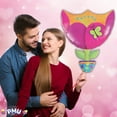 thumbnail image 2 of PMU Valentine's Day 35 Inches Mylar - Foil Balloons Fantasy Tulip Proposal, Photo Props Special Events, Party Decoration and Accessories (1/Pkg) Pkg/1, 2 of 4