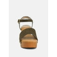 thumbnail image 2 of Daniela Genuine Suede Leather High Block Sandals, 2 of 7