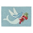thumbnail image 2 of Trans-Ocean Imports FTP12242504 20 x 30 in. Liora Manne Frontporch Mermangel Indoor & Outdoor Rug - Blue, 2 of 2
