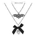 thumbnail image 4 of Collier Superposé pour Femmes, Pendentif Chauve-Souris Gothique, Collier Ras-du-Cou pour l'Halloween, 4 of 10