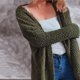 thumbnail image 5 of Pntutb moda mujer Casual cuello pico manga larga otoño suéter cárdigan blusa tops Pntutb Pntutb-6351, 5 of 8