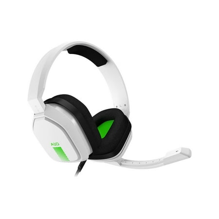 Astro Gaming - A10 Wired Stereo Over-the-Ear Gaming Headset for Xbox Series X|S, Xbox One with Flip-to-mute Mic - White/Green