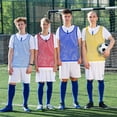thumbnail image 5 of Unique Bargains 12 Pack Adults Sport Polyester Soccer Jersey Training Mesh Scrimmage Vests Dark Blue, Red, 5 of 7