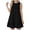 Black, variant on Women's Summer Dresses Casual Loose Sleeveless Tshirt Sundress Ruffle Hem Tank Dress Beach Dress (Dark Green, M)