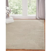 Abacasa Napa Orbit Chenille and Viscose Ivory Area Rug
