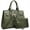 Army Green, variant on Women Handbags and Purses Ladies Shoulder Bag Top Handle Satchel Tote Work Bag with Matching Clutch