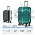 thumbnail image 4 of Rateoe ECG Wave Printed Luggage Cover, Suitcase Protector Fits 18-32 Inch Luggage-Small, 4 of 7