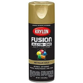 Krylon K05588007 COLORmaxx Spray Paint and Primer for Indoor/Outdoor Use, Metallic  Gold, 11 Ounce (Pack of 1) 
