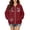 F243-RD2, variant on FYDUU Zip Up Hoodies for Women Cute Graphic Cat Print Hooded Sweatshirt Jacket Casual Outwear with Pockets Fall Clothes
