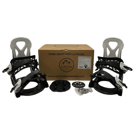 JR KIDS ALTITUDE "JR RIPPER" SNOWBOARD BINDINGS (BLACK) 4x4 BURTON 3D & EST SIZES: 2-6